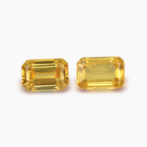 Yellow Sapphire Octagon Pair 1.52ct