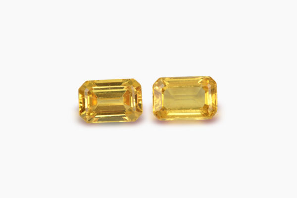 Yellow Sapphire Octagon Pair 1.52ct