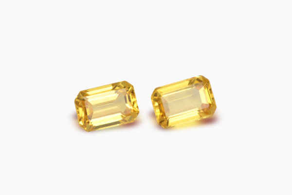 Yellow Sapphire Octagon Pair 1.52ct - Image 3
