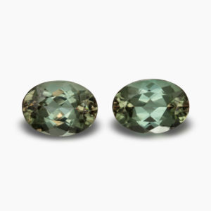 Green Tourmaline Oval Pair 5.66ct