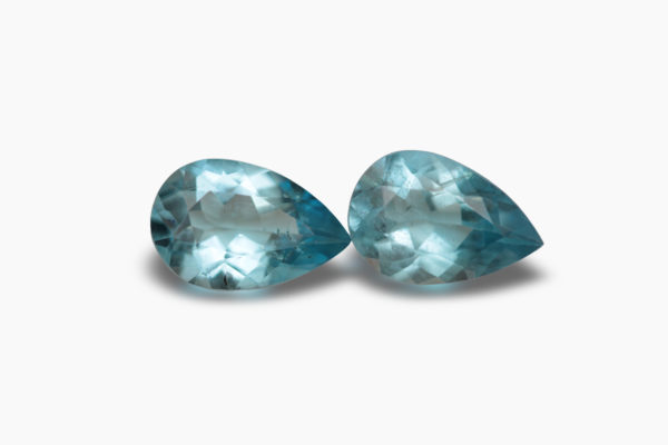 Aquamarine Pear Shape Pair 3.08ct